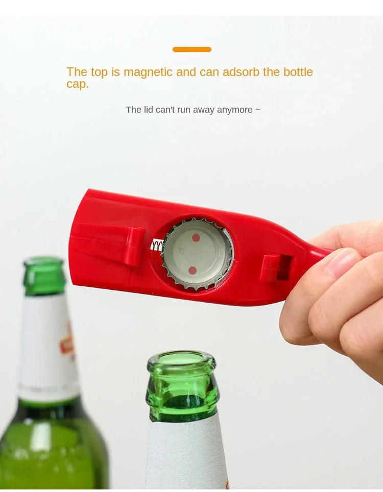 Creative Bottle Cap Launcher & Beer Opener Gun