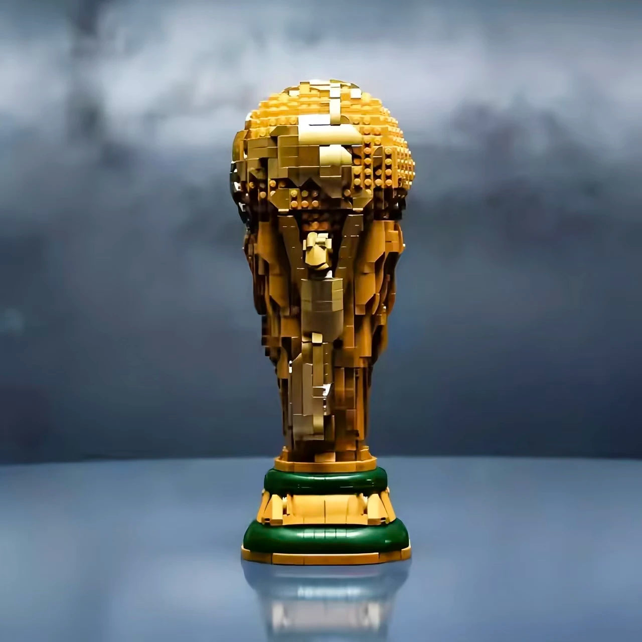 Golden Champion Trophy Building Block Set – 2842 Pieces (Collector Edition)