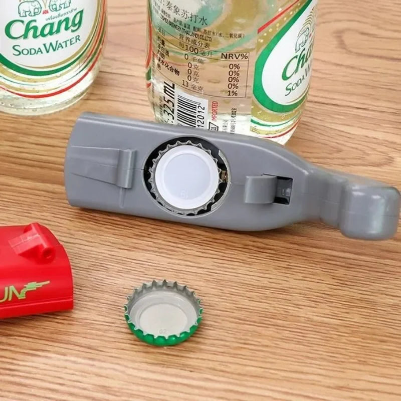 Creative Bottle Cap Launcher & Beer Opener Gun