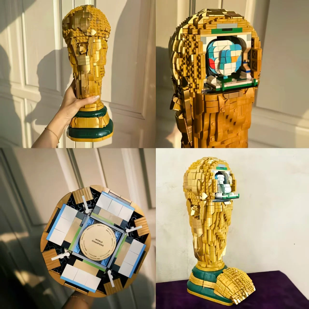Golden Champion Trophy Building Block Set – 2842 Pieces (Collector Edition)