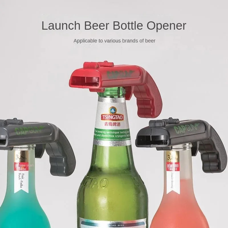 Creative Bottle Cap Launcher & Beer Opener Gun