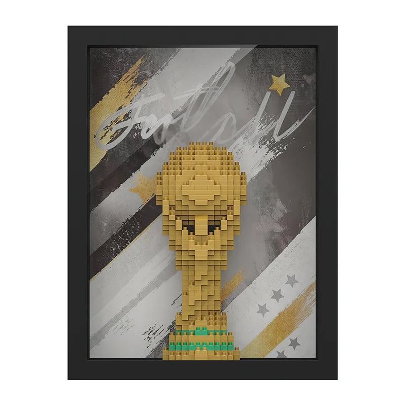 7 Models – Legendary Soccer Jersey & Trophy Frame Building Block Sets