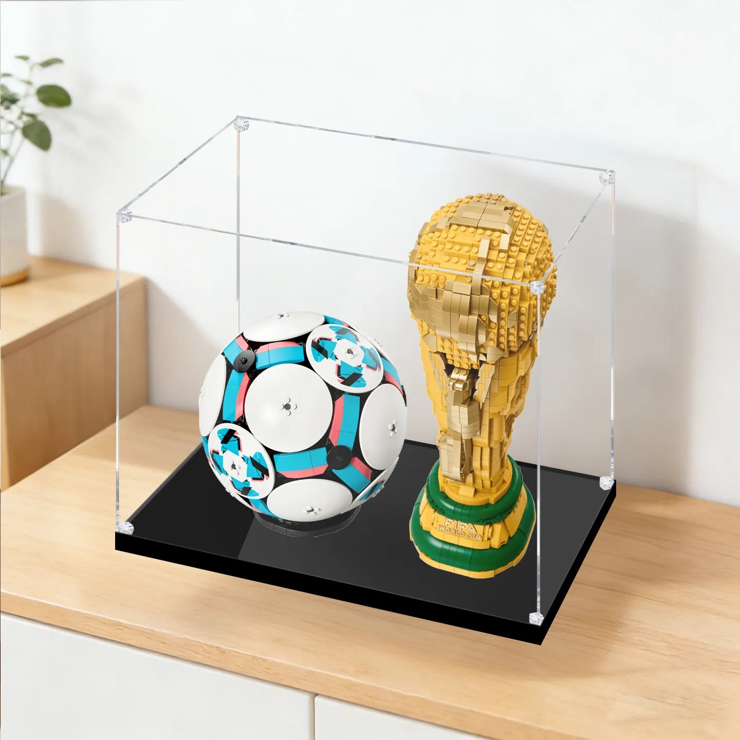 Acrylic Premium Display Case for World Cup Trophy & Soccer Ball Models